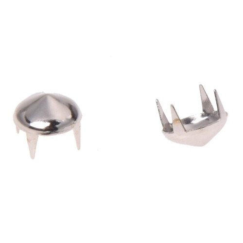 1000 Silver Copper Round Cone Rivet Spike Studs Spots DIY Rock Punk 8mm