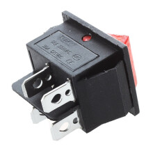 16A/250VAC 20A/125VAC Rood Indicatielampje 4-Pins aan/UIT DPST-Tuimelschakelaar 20 Stuks