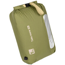 Travel Clothes Vacuum Storage Bag Hand Press-1Army green 24L