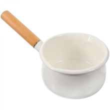 Enamel Milk Pot Heat resistant Milk Stockpot Handheld Milk Heating Pot Non stick Saucepan