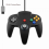 2 Pack Classic Wired N64 Controller Retro Games 64-bit Gamepad Joystick Replacement Controller - G 1