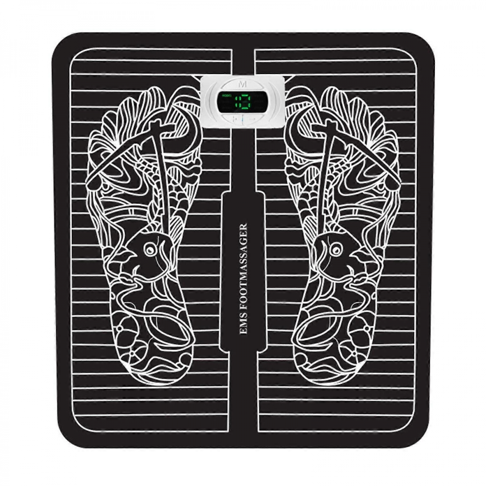 Ems Electric Foot Massager Electric Foot Massage Pad, Wrinkles Portable To Promote Blood Circulation
