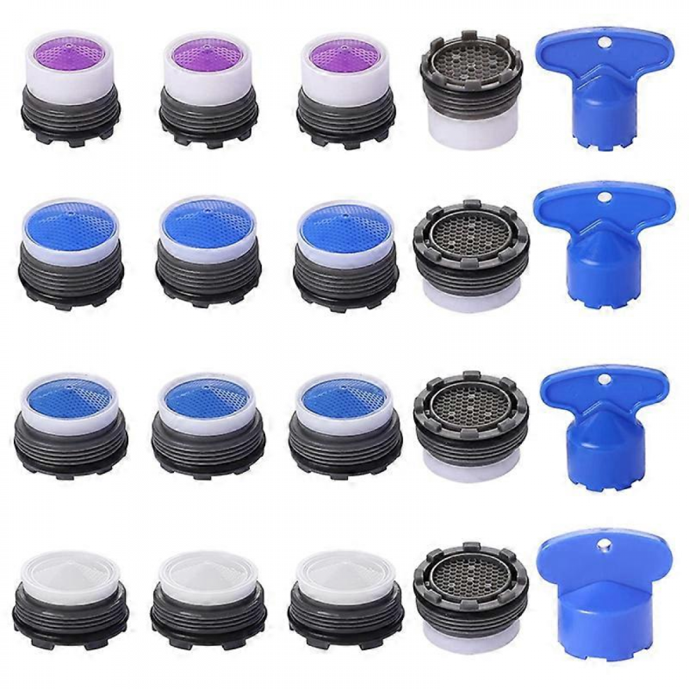 20Pcs Faucet Aerators, M16.5 M18.5 M21.5 M24 Faucet Cache Aerator Water Saving Flow Restrictor With 9477002826661