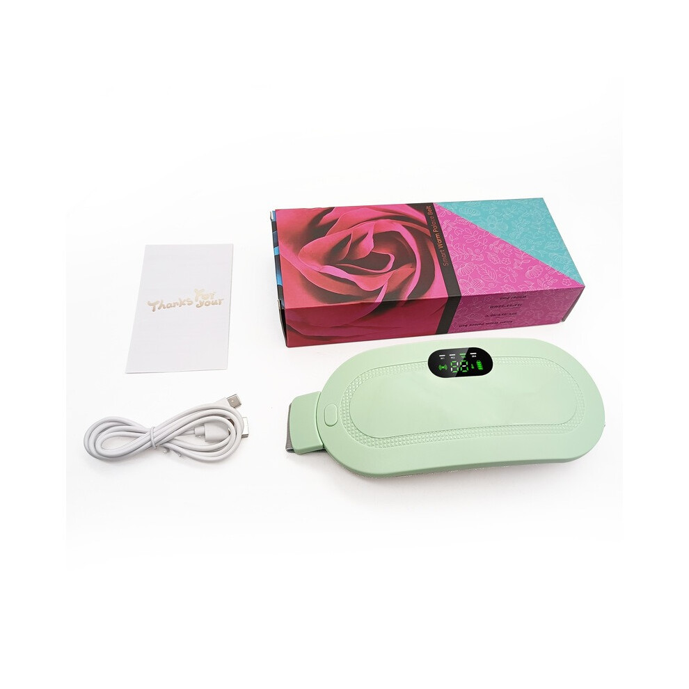 Menstrual heating pad to relieve menstrual pain, portable four-level electric waist belt with rapid heating, USB back massage belt, gr