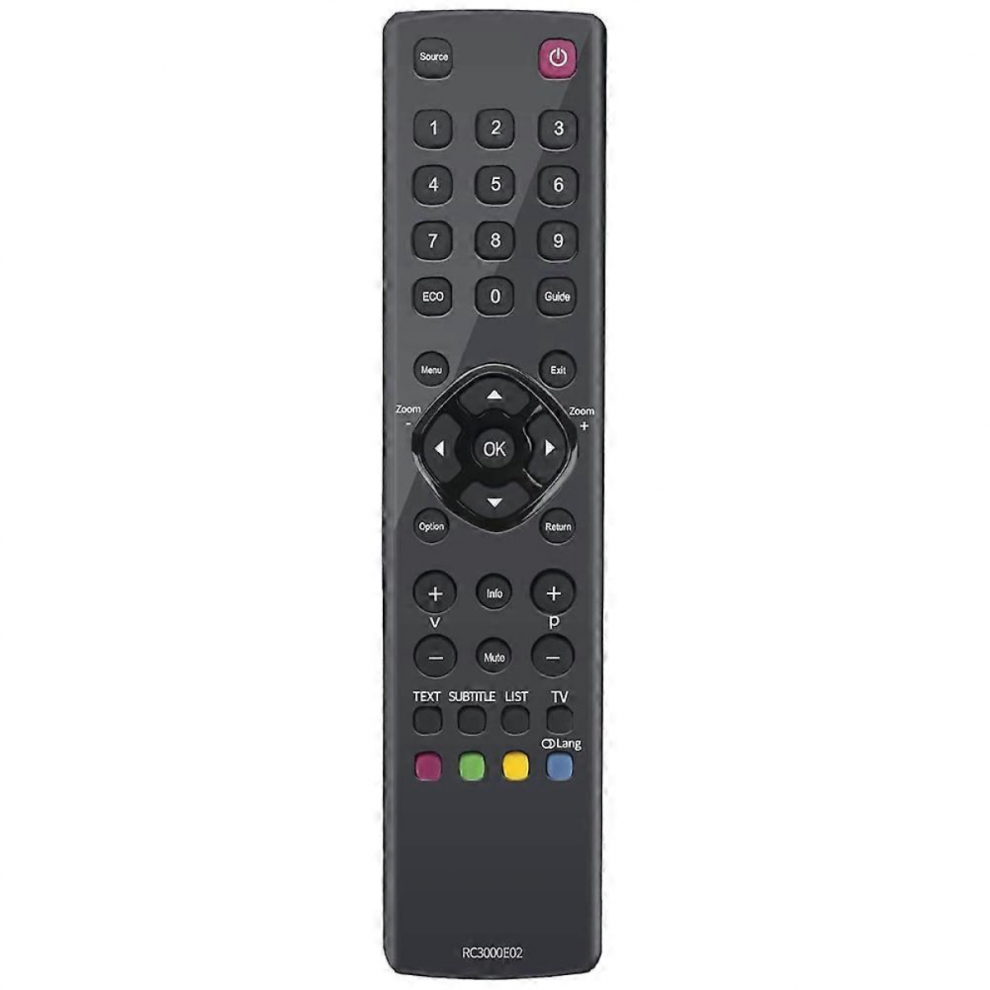 Rc3000e02 Replace Remote Control Compatible With Tcl Tv L19e4103 L40e3000f L40e5200f L46e5300f L48f3300f L24d3260f L24d3270 L32d3260 9477002826869