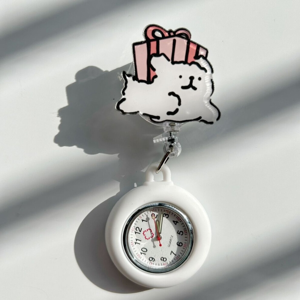Adorable Animal Design Nurse Lapel Watch, Expandable Pocket Watch For Healthcare Professionals, Ideal Graduation Gift For Nursing Stud 9477002828450
