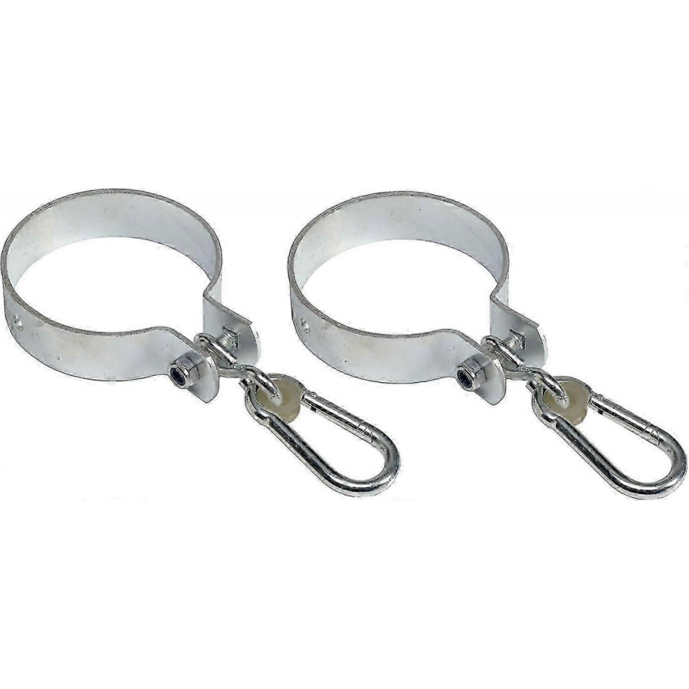 Set Of 2 Swing Hooks With Carabiner For Round Beams 9477002830576