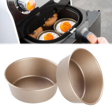 2x Air Fryer Egg Moulds Nonstick Air Fryer Baking Pans for Cooking Baking Tool