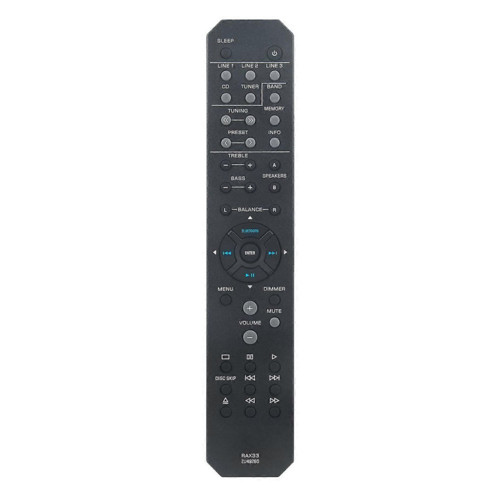 Rax33 Replace Remote Control Compatible With Yamaha Stereo Receiver R-S202 R-S202bl R-S202d Rs202 Rs202bl Rs202d 9477002831252