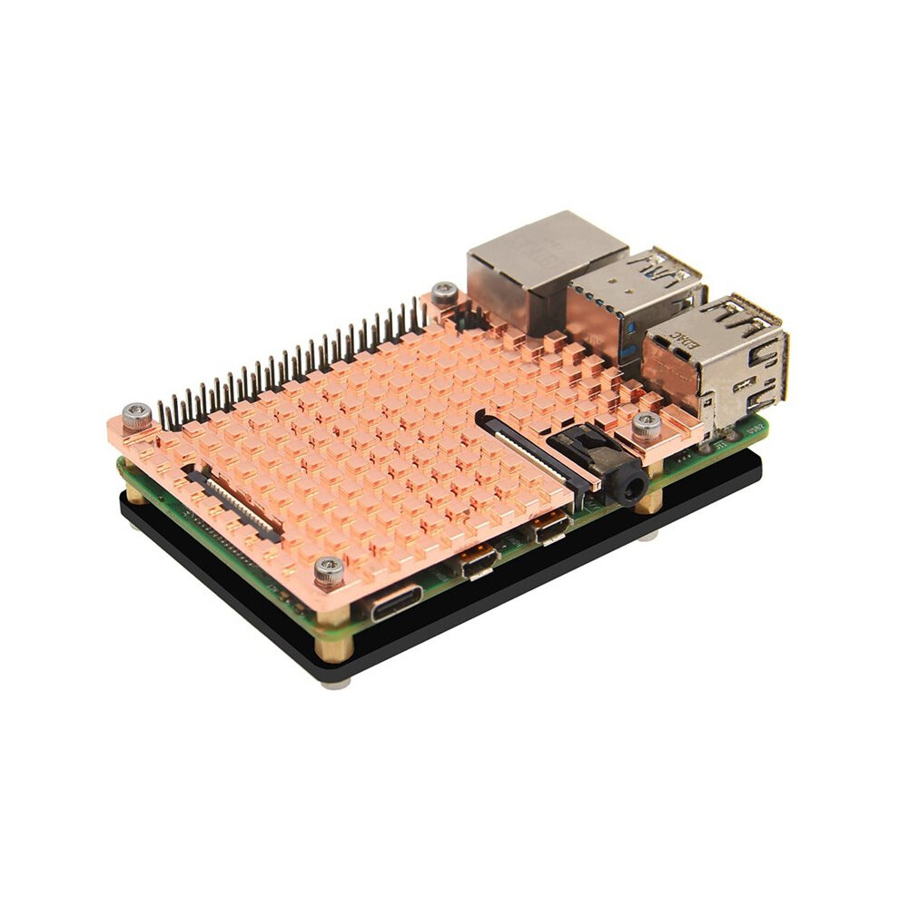 2X For Raspberry Pi 4 Copper Heatsink Passive Cooling Copper Case Plate 4Mm 6032945817188