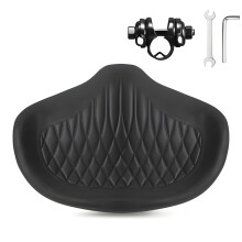 Comfortable Breathable Seat Covers Wide Bike Seated-Black