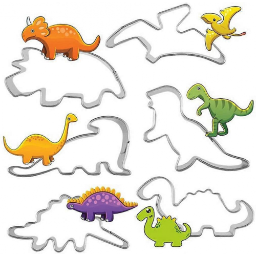 Stck Edelstahl Dinosaurier Ausstechcompatible con Pltzchen compatible con Ausstecher