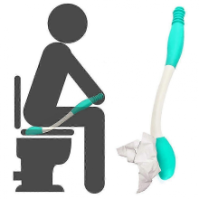 WC-työkalun pyyhkimissuikale, paperin imulaite, WC potilaille, iäkkäille, raskaana oleville naisille, itsepalvelupuhdistusapu, ufeff