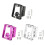 Folding Bicycles Bag Basket Bracket Front Carriers Block-Purple 2