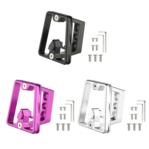 Folding Bicycles Bag Basket Bracket Front Carriers Block-Purple 1