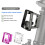 Folding Bicycles Bag Basket Bracket Front Carriers Block-Purple 3