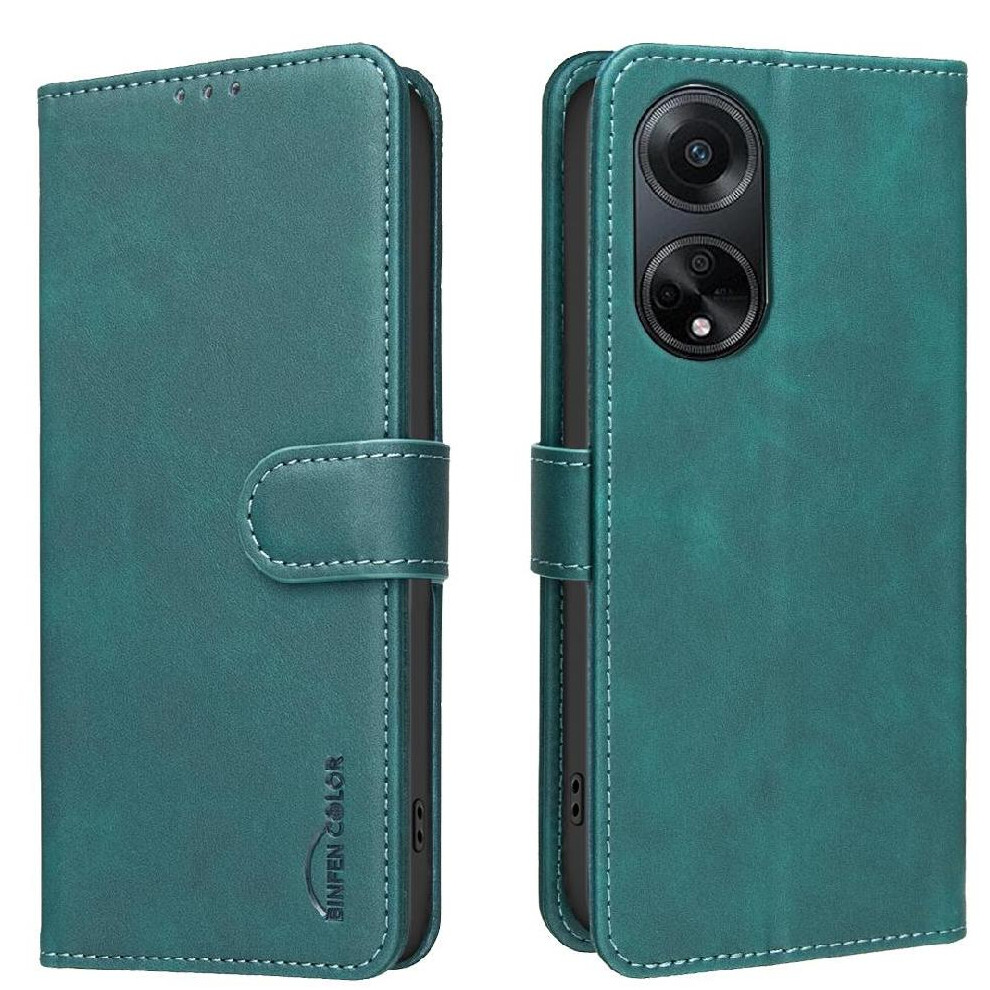 () Phone Case For Oppo A1 Convenient Kickstand Rfid Blocking Protection All Round Shockproof Drop Protection 764563355600