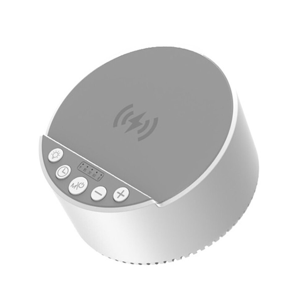 Tauoh White/Light Noise Rgb Rhythmic Speaker With 15W Wireless Fast Charging Ambient Speaker