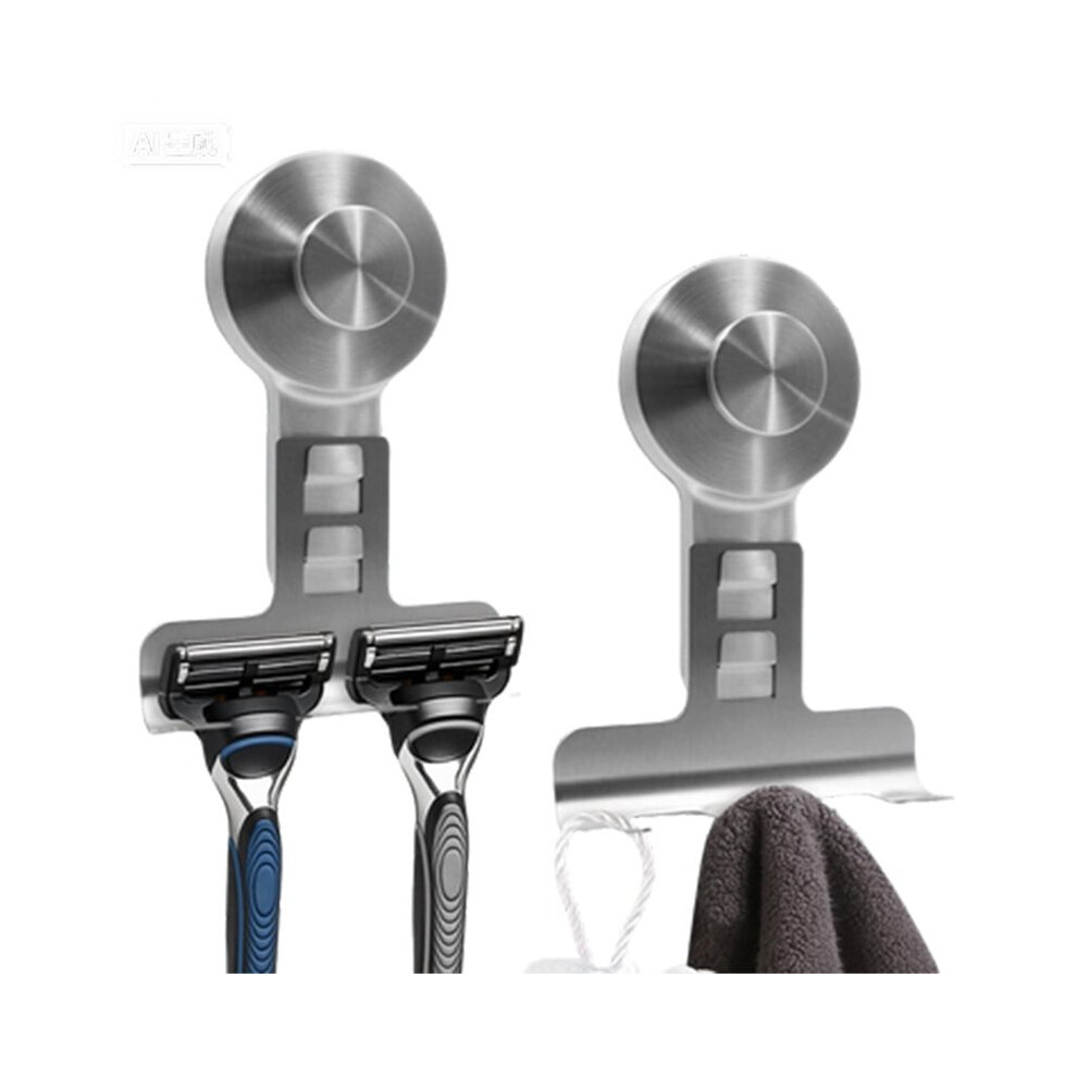 Suction Cup Shaver Holder For Shower Wall 2 Pack,Heavy-Duty 15Lbs Suction Hooks For ,Towel,Phone,Loofah Tauoh