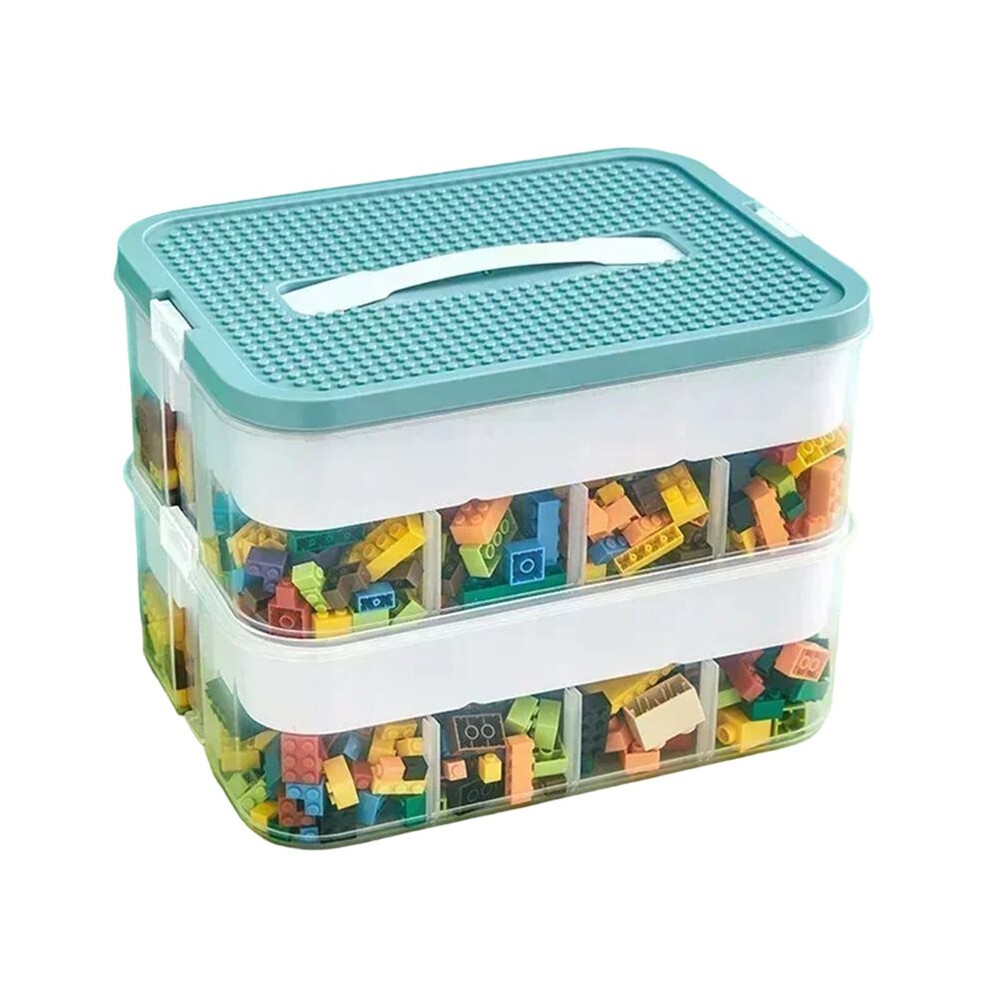 Building Block Storage Box Adjustable Small Particle Jigsaw Puzzle Transparent Storage Container Toy Organizer Box B 6031969655790