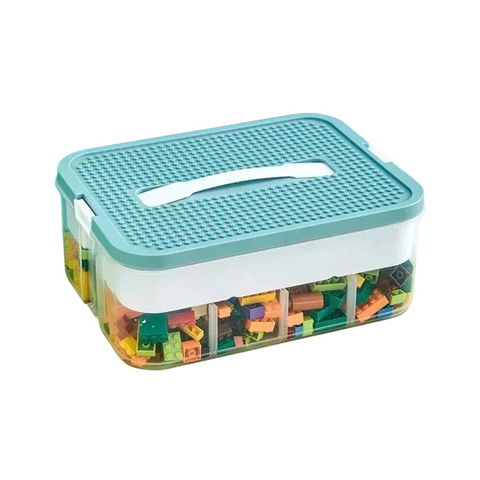 Building Block Storage Box Adjustable Small Particle Jigsaw Puzzle Transparent Storage Container Toy Organizer Box A 6031250810990