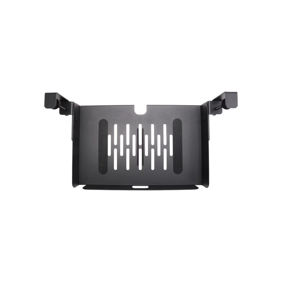 No Drill Under Desk Laptop Mount Metal Storage Tray With Cable Management Multipurpose Household Hanging Organizer 6032296768634