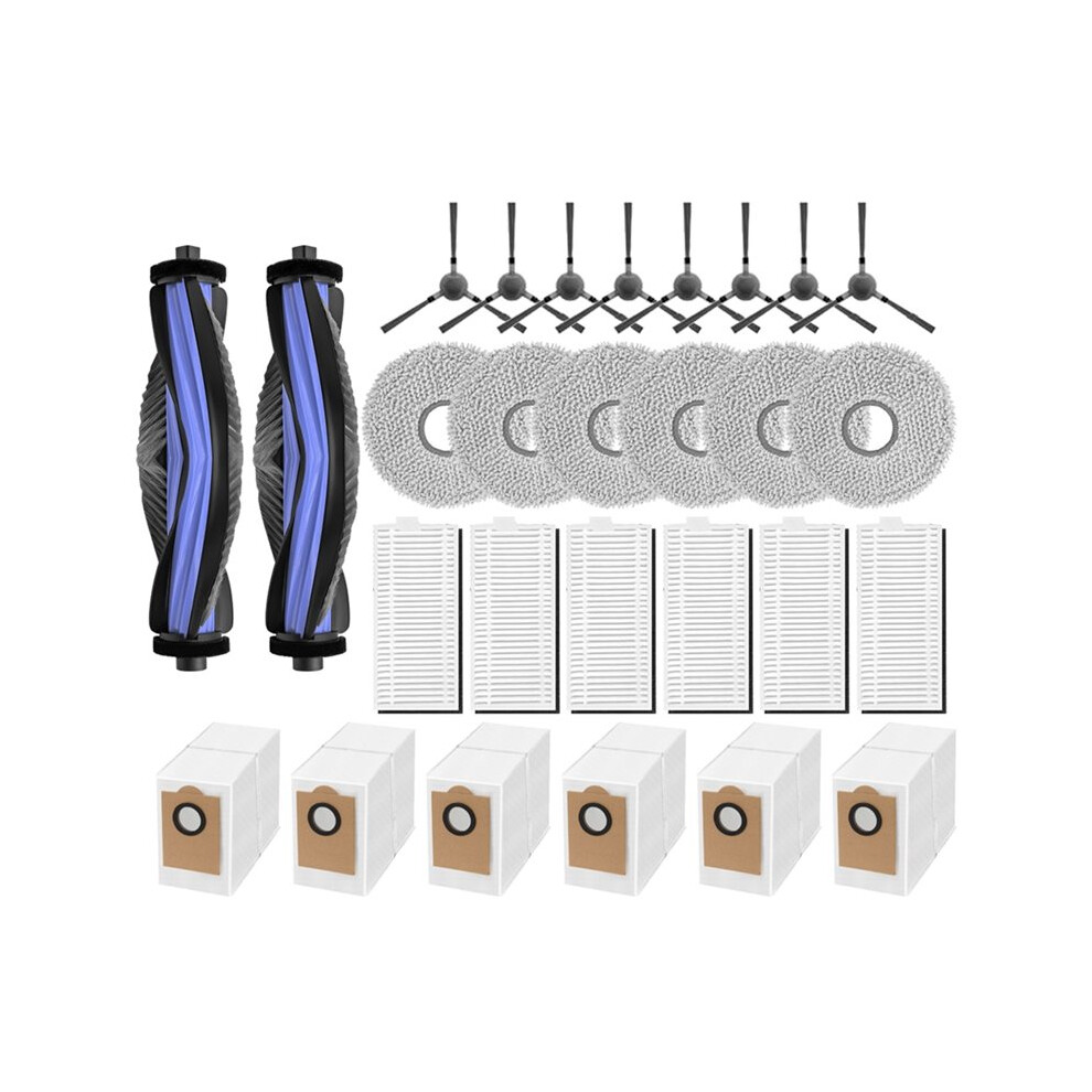 28Pcs For M3 Robot Vacuum Cleaner Replacement Parts Vacuum Main Brush Side Brush Mop Pads Filter Dust Bag 6031193665978