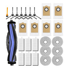 For  M3 Robot Vacuum Cleaner Main Side Brush HEPA Filters Mop Cloth Pads Dust Bags