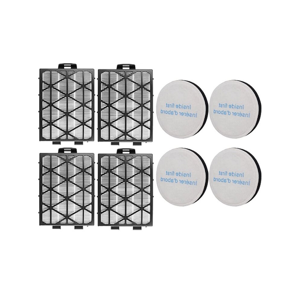 8Pcs For Neu652 / Neu651pl Flexreach Upright Vacuum Cleaner Vacuum Filter & Filter Cotton Replacement Parts 6031078474206