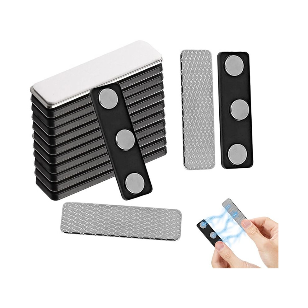 12Pairs Curtain Magnets,Adhesive Magnets For Blinds Windows,Magnet For Curtains,Magnetic Clips For Shower Blackout Tauoh