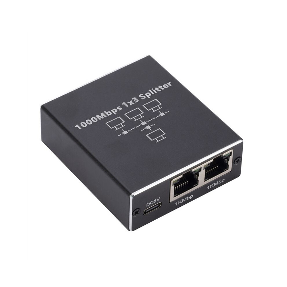 Exogio 1000Mbps 1 To 3 Gigabit Ethernet Adapter Rj45 Splitter Lan Connector Internet Splitter Lan Splitter For Pc Tv