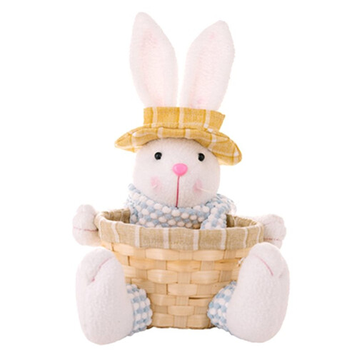 2X Easter Candy Dish, Bunny Easter Basket, Easter Candy Storage Basket, Gift Box for Table Decor Easter Gift,B 1