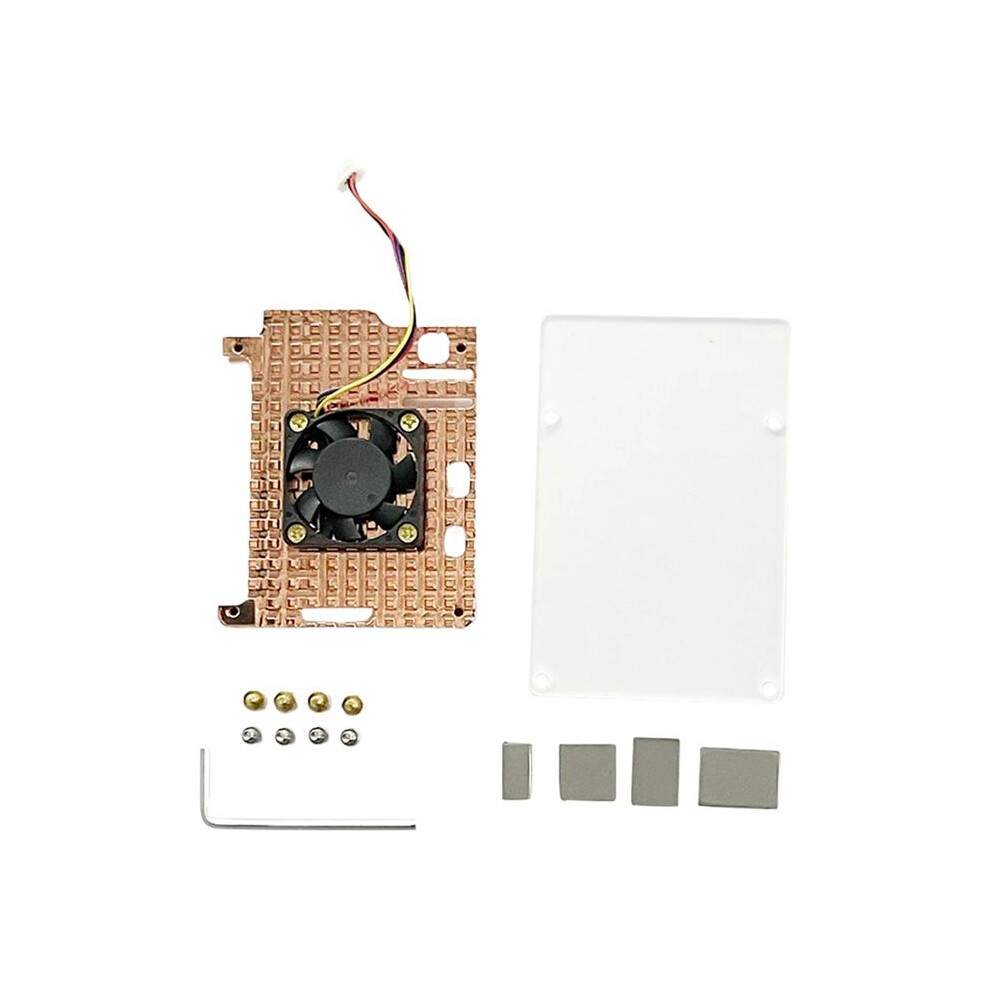 Pure Copper Heatsink For Raspberry Pi 5 Protective Case Passive Cooling Protective Shell Metal Enclosure 4712937861390