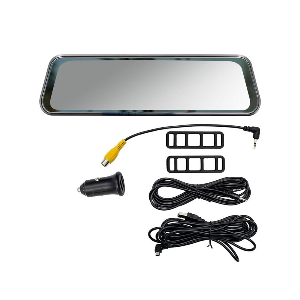 Rearview Mirror Recorder 9.36 Inch Carplay Driving Recorder Streaming Media Hd Large Screen Gold Exogio