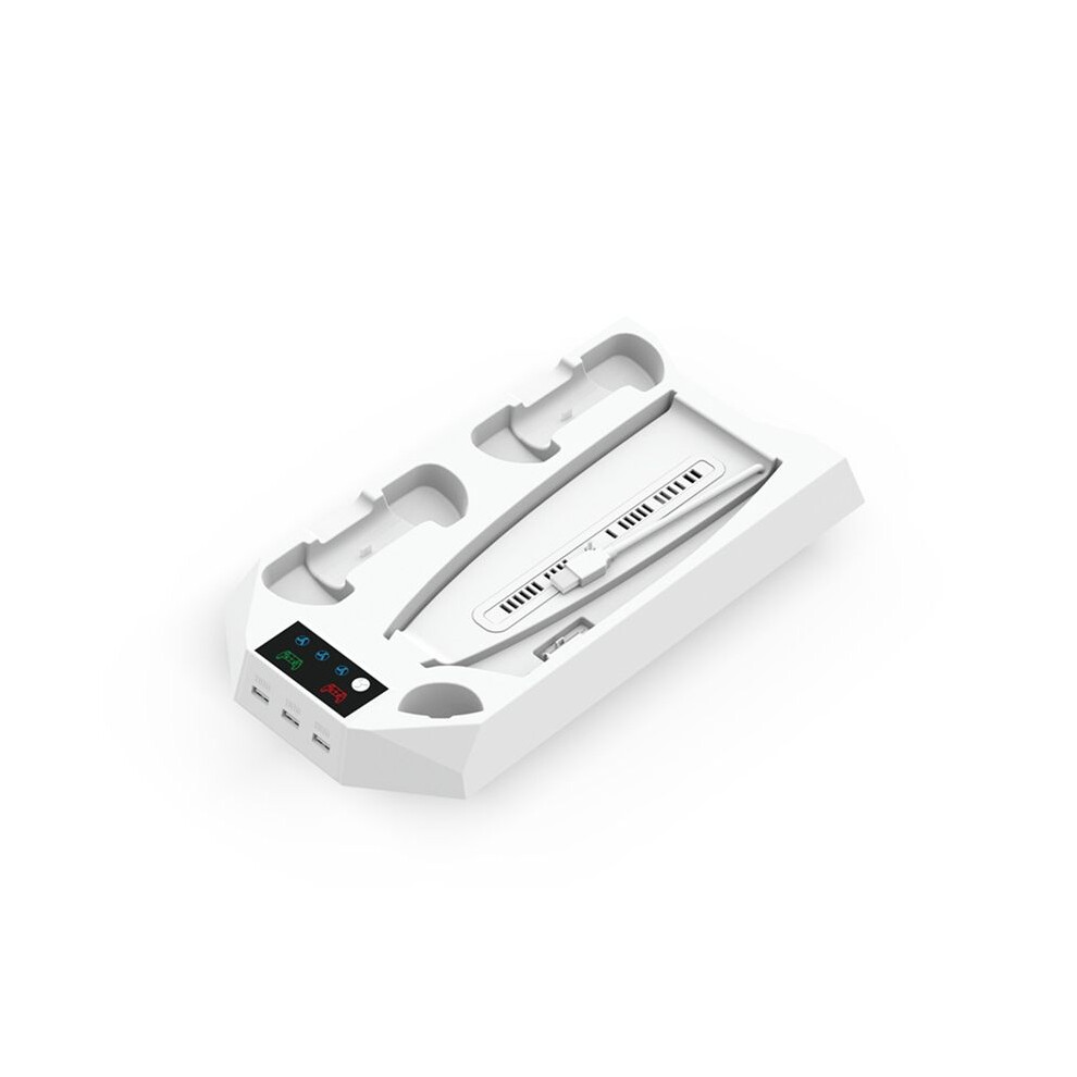 Exogio Game Stand Durable Efficient Heat Dissipation Gaming Dual Function Design In- Controller For Ps5 Accessories White
