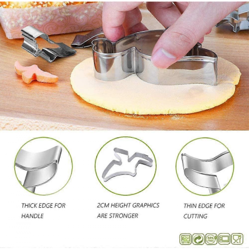 Stck Edelstahl Dinosaurier Ausstechcompatible con Pltzchen compatible con Ausstecher 1