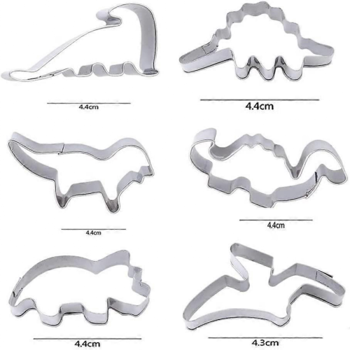 Stck Edelstahl Dinosaurier Ausstechcompatible con Pltzchen compatible con Ausstecher 2