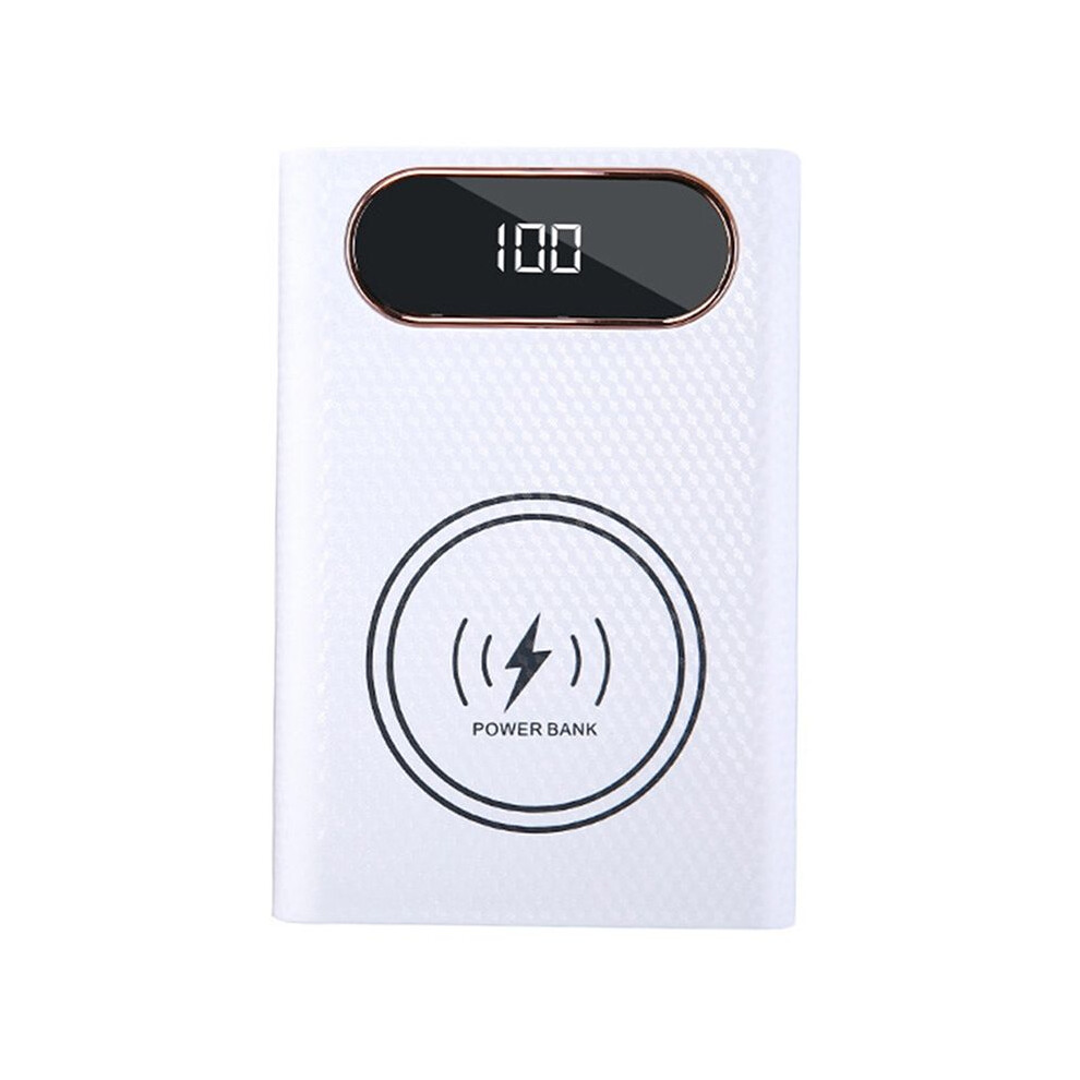 Wireless Diy Shell 21700 Battery Storage Box Quick Charge 22.5W Detachable Power Bank Case Without Battery White 6031170351627