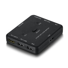 Commutateur KVM 4K Compatible , RéPartiteur, Hub USB, Adaptateur de Transfert, Chargeur de TéLéPhone, Station D'Accueil pour PC