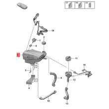 Coolant Expansion Tank 98110604704 98110604705 for  Cayenne