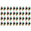 40pcs 22mm Mount 10A 380V DPST Red Green Momentary Push Button 1
