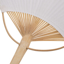 40pcs Pure White Bambus Griff leer Kalligraphie Malerei leer Gruppe Fan Fan Fan weissen Luefter