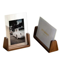 Cadre Photo en Bois pour Décoration de Bureau, Support Photo de Mariage, Idole de Photo