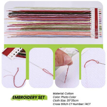 Crafts Flower Angel Stitch Kit 14CT 35*35cm