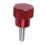 18Pcs M4x10mm Threads High -Knurled Thumb Screws Knobs Aluminum Alloy Red Knurled Shoulder Flat Tip Thumbscrew 4