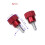 18Pcs M4x10mm Threads High -Knurled Thumb Screws Knobs Aluminum Alloy Red Knurled Shoulder Flat Tip Thumbscrew 6