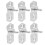 6pcs Heavy Duty Pegboard Hooks for Garage Storage and Home Use, Easy Tool Installation 1