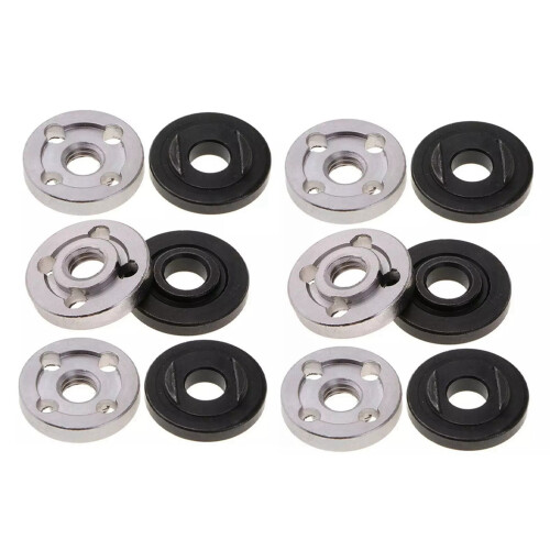 12Pcs Lock Nuts Flange for  9523 Nut Inner Outer Kit Angle Grinder Tool 2 Specifications-Toothless, Toothed