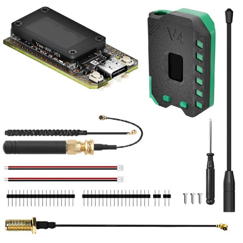 Heltec LoRa 32 V4 Meshtastic GPS ESP32 SX1262 0.96inch OLED Solar Powered Dev-Board Mesh Network WiFi LoRa BLE with Case 2