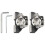Universal 2X a Pillar Hood Led Work Light Bar Mount Bracket Clamp Holder Offroad 1